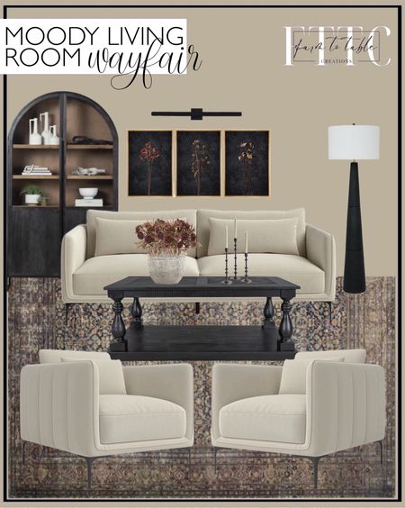 Wayfair Moody Living Room. Follow @farmtotablecreations on Instagram for more inspiration.

Love these matching sofa and chair pieces and that arched cabinet is a must have. @wayfair #wayfairpartner #wayfair

Rae 84'' Upholstered Sofa. Rae Upholstered Armchair. Armando Hand Tufted Wool Plaid Rug. Clementine Dining Arched Cabinet. Dequavion Solid Wood Coffee Table. Galleria Dimmable LED Wall Mounted Picture Light. Domanico Stoneware Decorative Urns & Jars. Lambright 19.5'' H Aluminum Tabletop Candlestick. Floral Arrangement. Dark Moody Wildflowers Vintage Retro Floral Botanical Framed On Canvas 3 Pieces Print Wall Decor. Hallburg Floor Lamp. Morgan/Denim Loloi Rug  

Wayfair Clearance. Wayfair Deals. Living Room Inspo. Wayfair Home Finds. 


#LTKFindsUnder50 #LTKSaleAlert #LTKHome