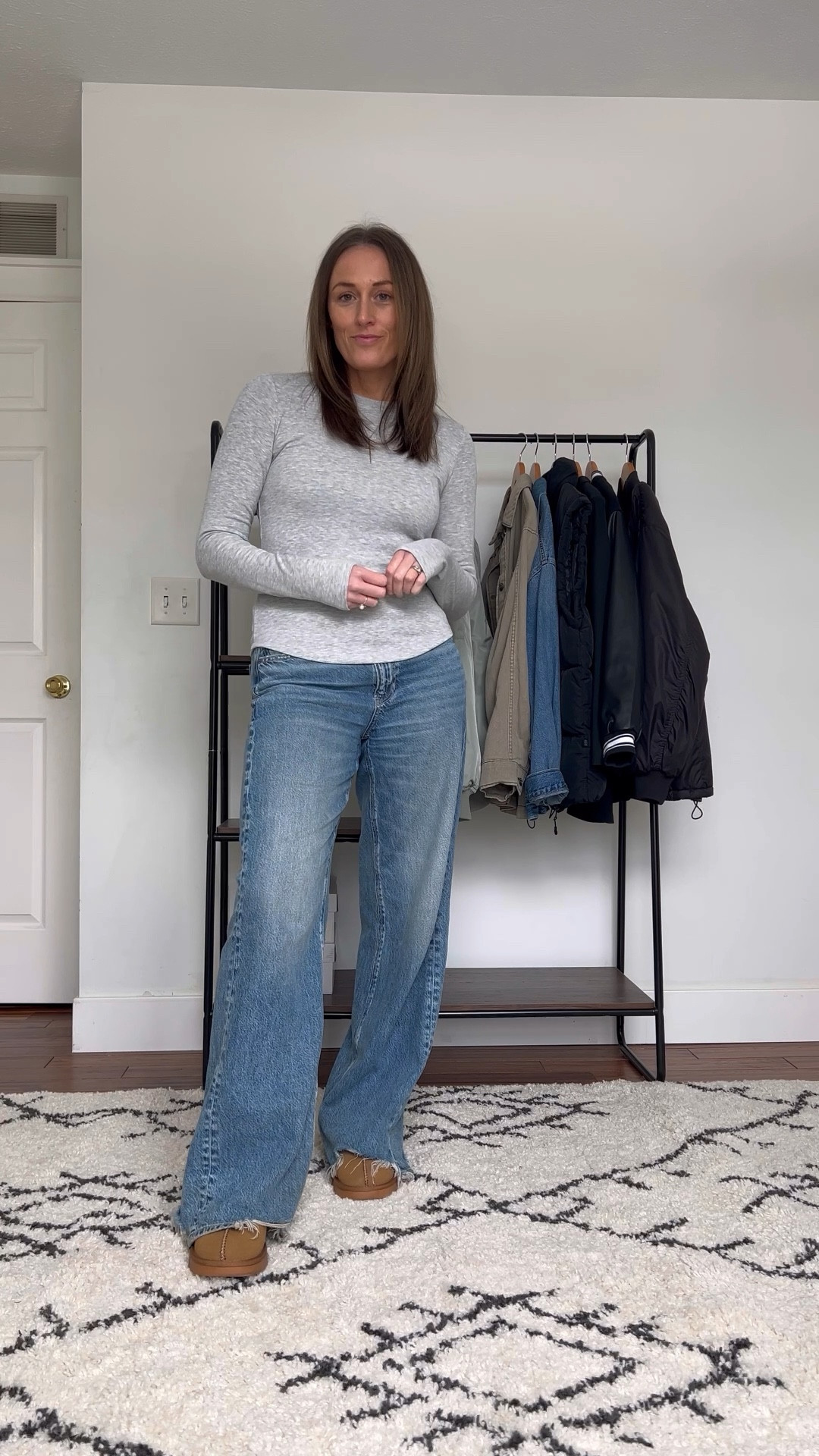 I’m in a medium in the tee and a 6 long in the jeans.

Everyday outfits. Easy outfits. Easy outfit ideas. Neutral basics. Winter outfits. Winter outfit idea. Casual outfits. Basic mom outfit. Casual outfit idea. Casual outfit. Everyday outfit. Mom outfit. Street style. 

#LTKFindsUnder50 #LTKFindsUnder100 #LTKSeasonal