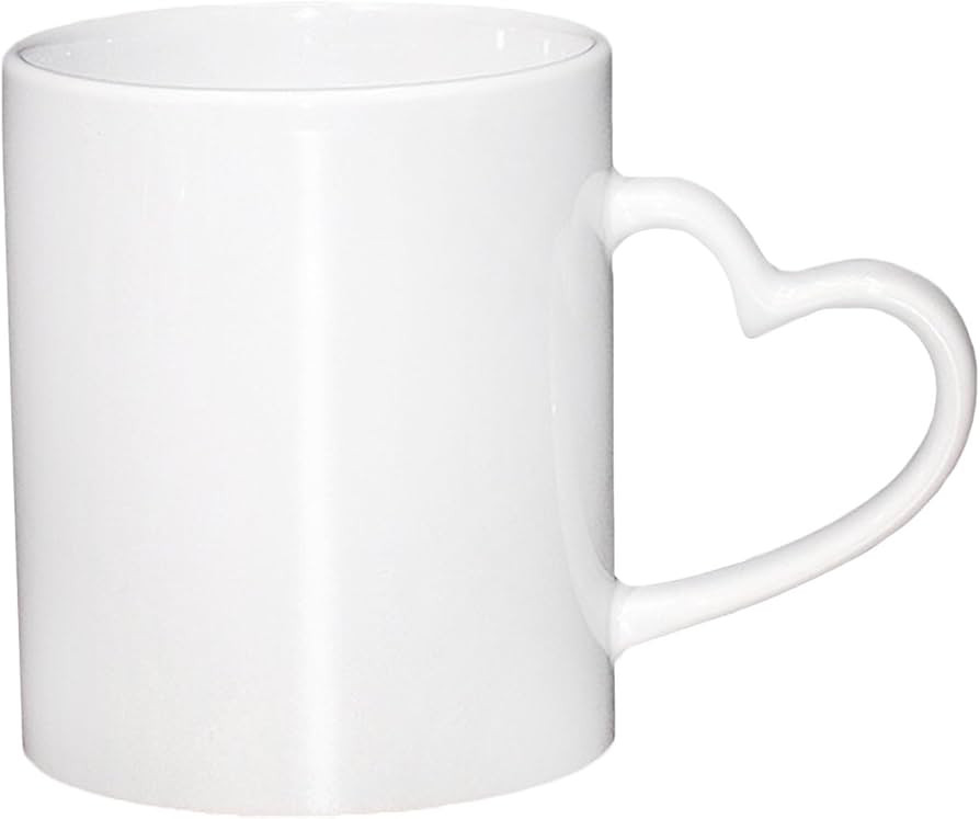 11oz White Coffee Mug, Lightweight Bright Porcelain Tea Cups with Handle, Elegant and Classic Cer... | Amazon (US)
