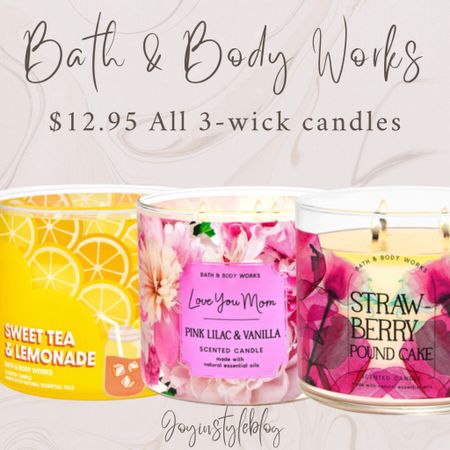 Bath and body works sale! / $12.95 candles plus Free shipping with any $50 purchaseCode:MOMLOV / Mother’s Day gift idea 

#LTKSaleAlert #LTKFindsUnder50 #LTKGiftGuide