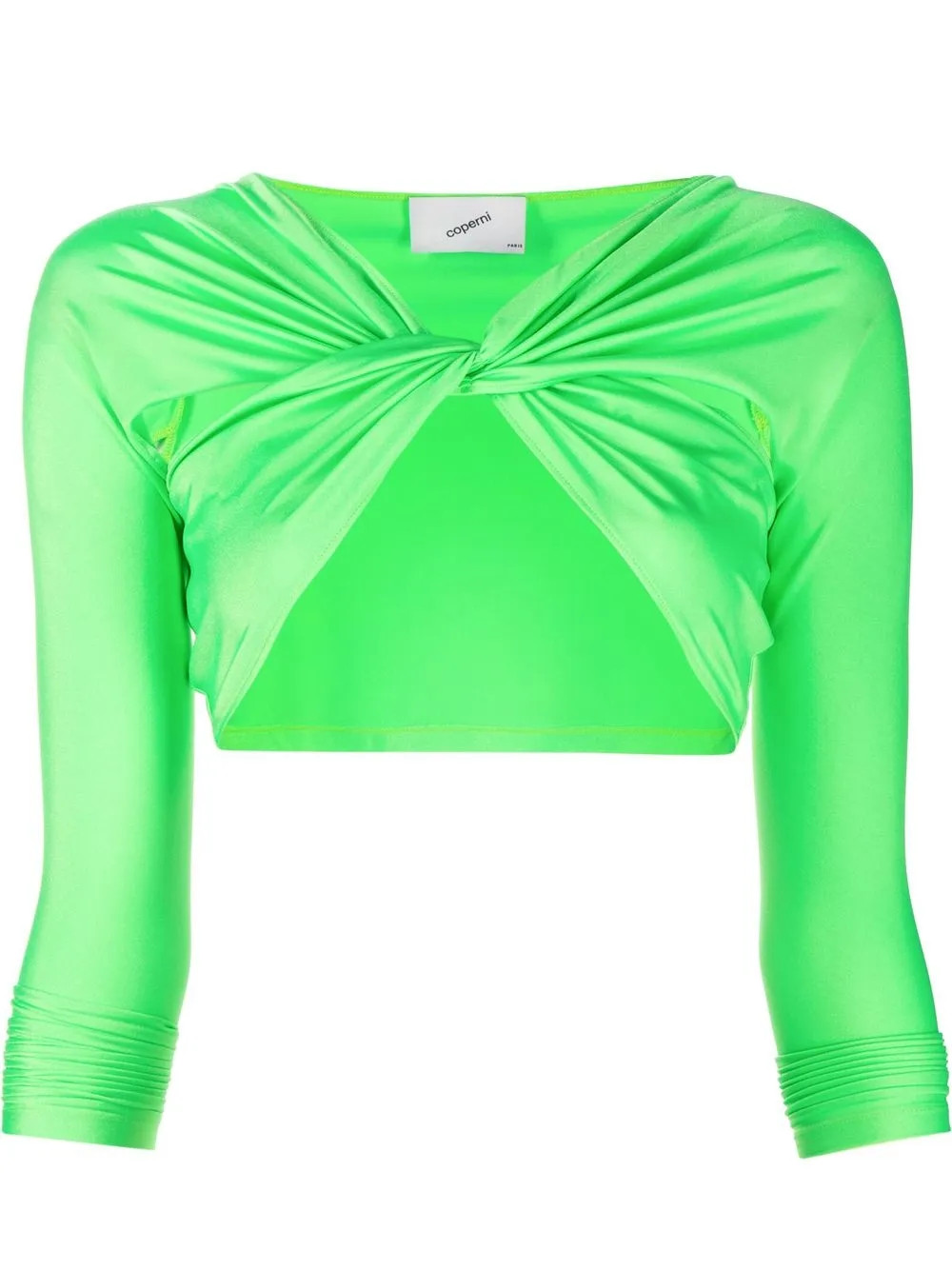 twist long-sleeve cropped top | Farfetch Global