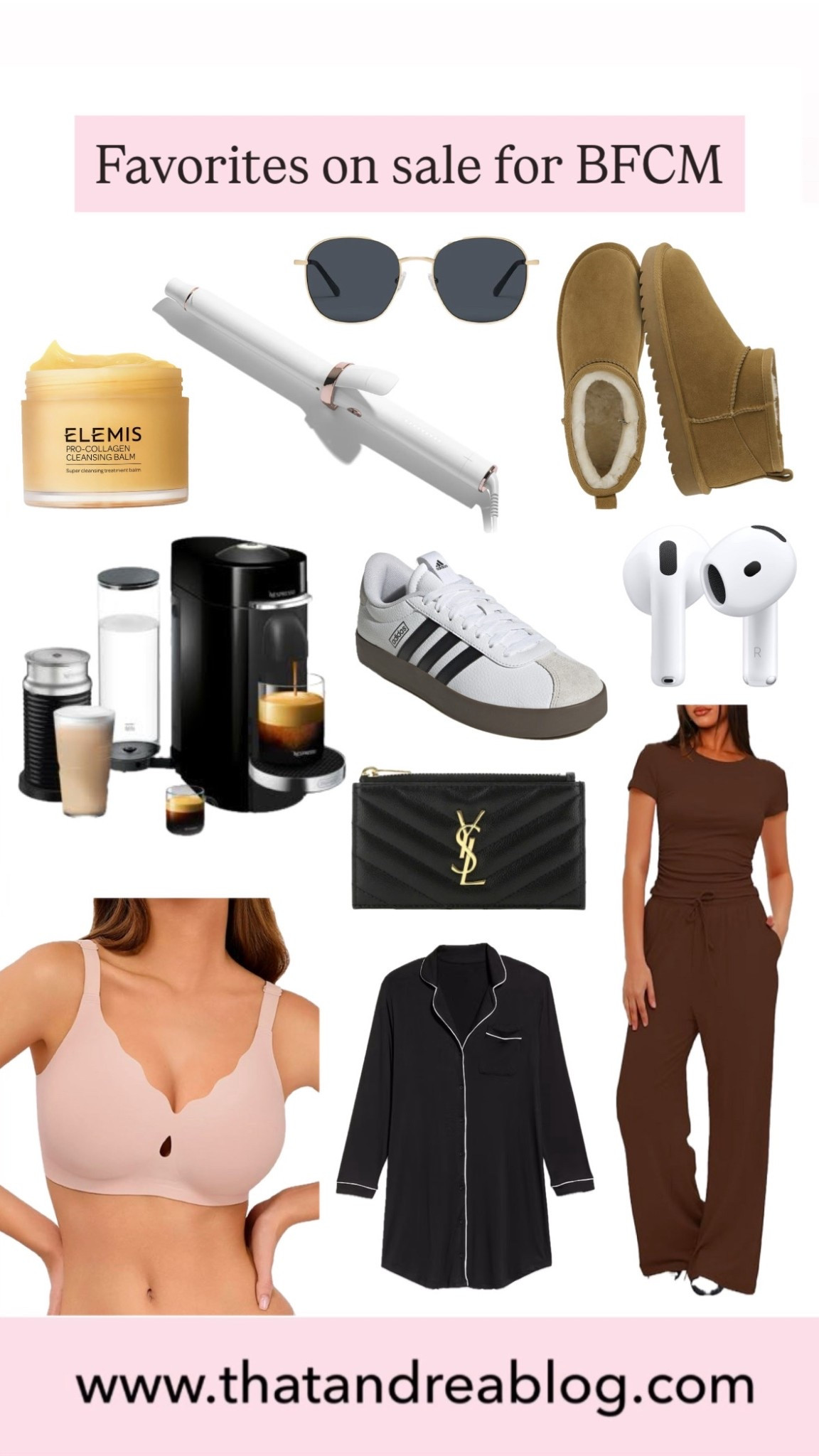 BFCM Favorites
Black Friday sale 
Cyber Monday sale 
Favorites on sale 
Coffee maker 
Shoes 
Matching Set 
Loungewear 
Beauty on sale 

#LTKmomlife #LTKCyberWeek #LTKSaleAlert