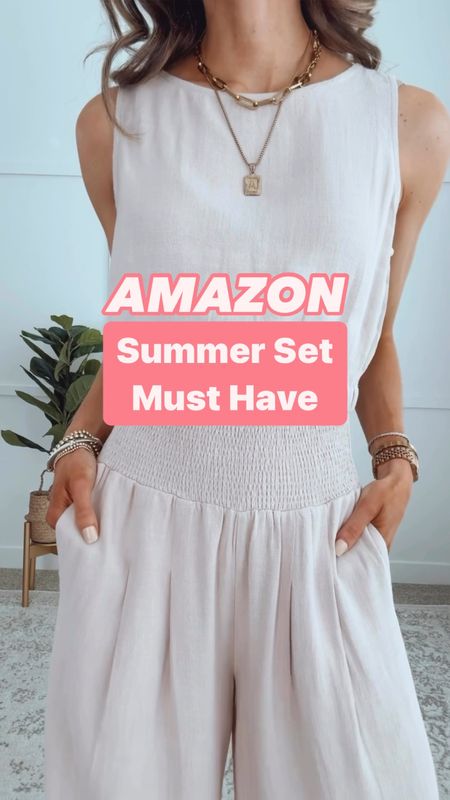✨Style this linen two piece set countless ways this summer.

✨I’m wearing my true to size small. 

Swimsuit | summer outfits | swim | summer outfit | vacation outfit 

#LTKVideo #LTKStyleTip #LTKFindsUnder50