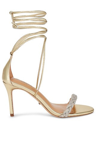 Henley Sandal in Gold Nappa Metallic | Revolve Clothing (Global)
