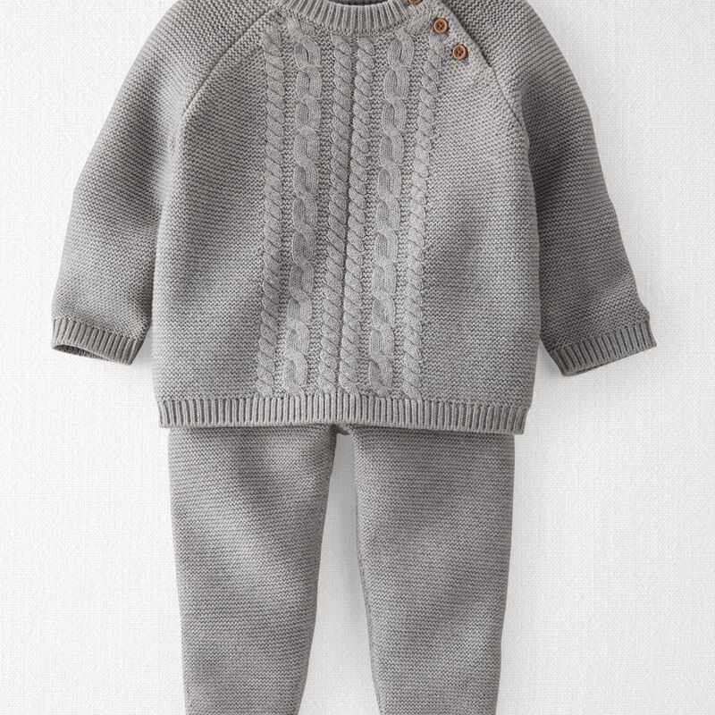 Organic Cotton Sweater Knit 2-Piece Set | Carter's