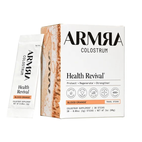ARMRA Colostrum Blood Orange Travel Sticks, 30 Count | Walmart (US)