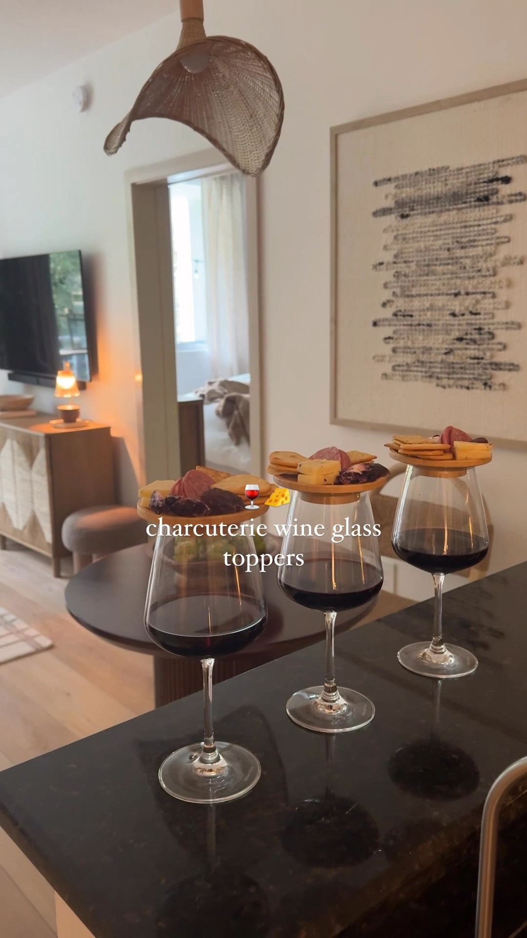 How cute are these charcuterie wine glass toppers! Perfect for hosting. I was thinking you could also serve them next to a bigger cheese board as plates for people to serve themselves and refill if they want! 

#LTKHome #LTKHoliday #LTKVideo