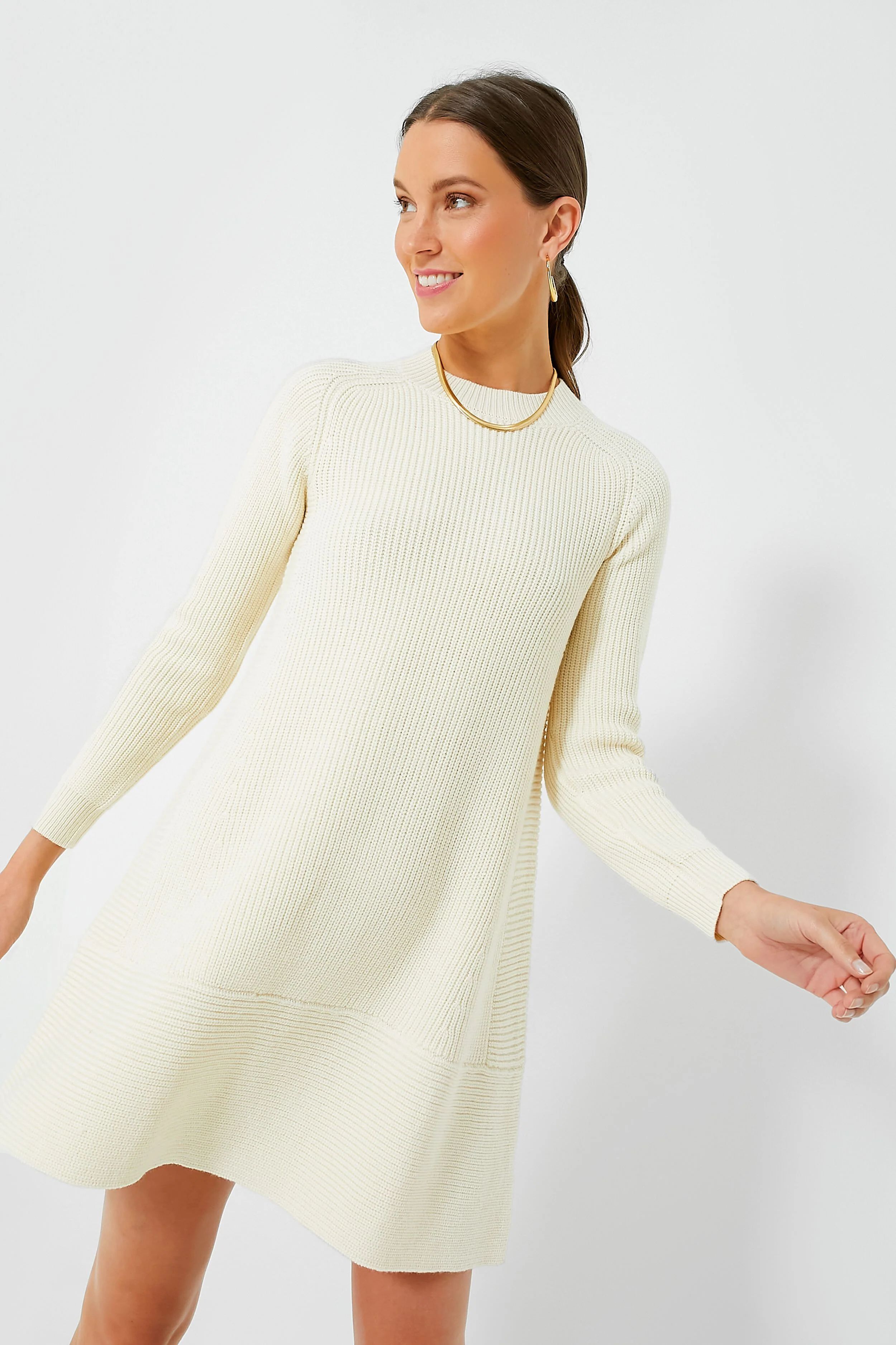Cream Ainsley Knit Dress | Tuckernuck (US)