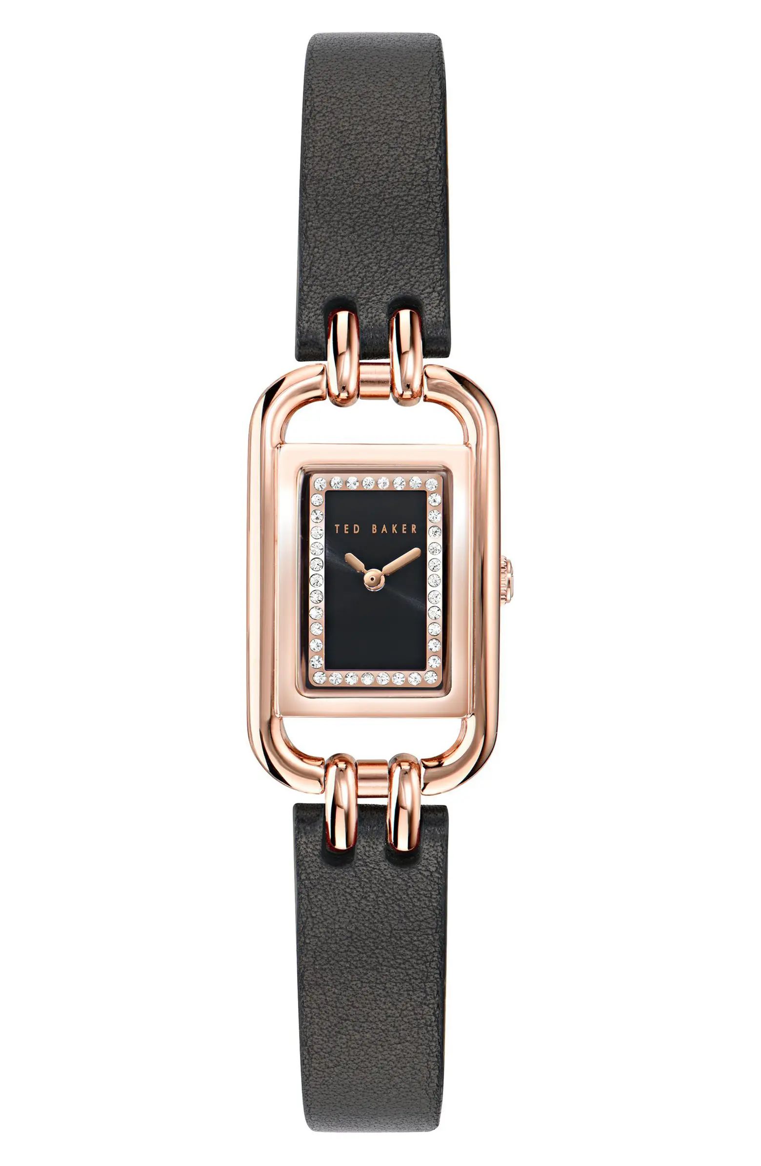 Iconic Leather Strap Watch, 8mm x 12mm | Nordstrom