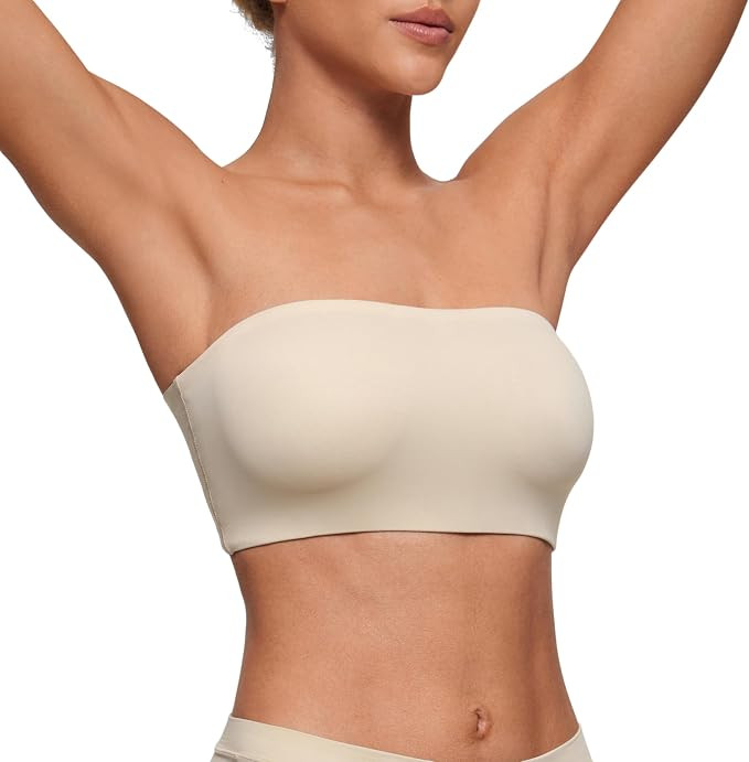 CRZ YOGA Softhold Strapless Bralette | Amazon (US)