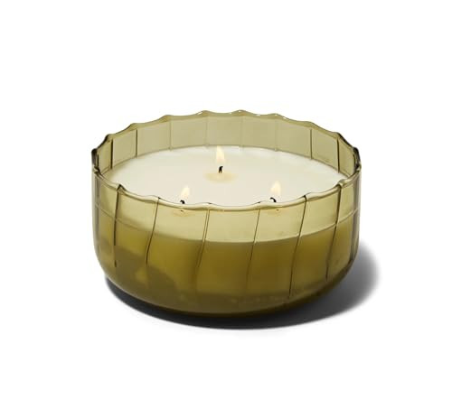 Paddywax Scented Candles Vintage Style Ripple Hand Blown Glass Collection Luxury Artisan Candle, ... | Amazon (US)