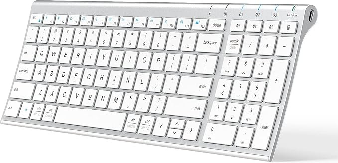 iClever BK10 Bluetooth Keyboard, Multi Device Keyboard Rechargeable Bluetooth 5.1 with Number Pad... | Amazon (CA)