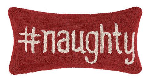 Hashtag Naughty Hook Pillow | Dashing Trappings