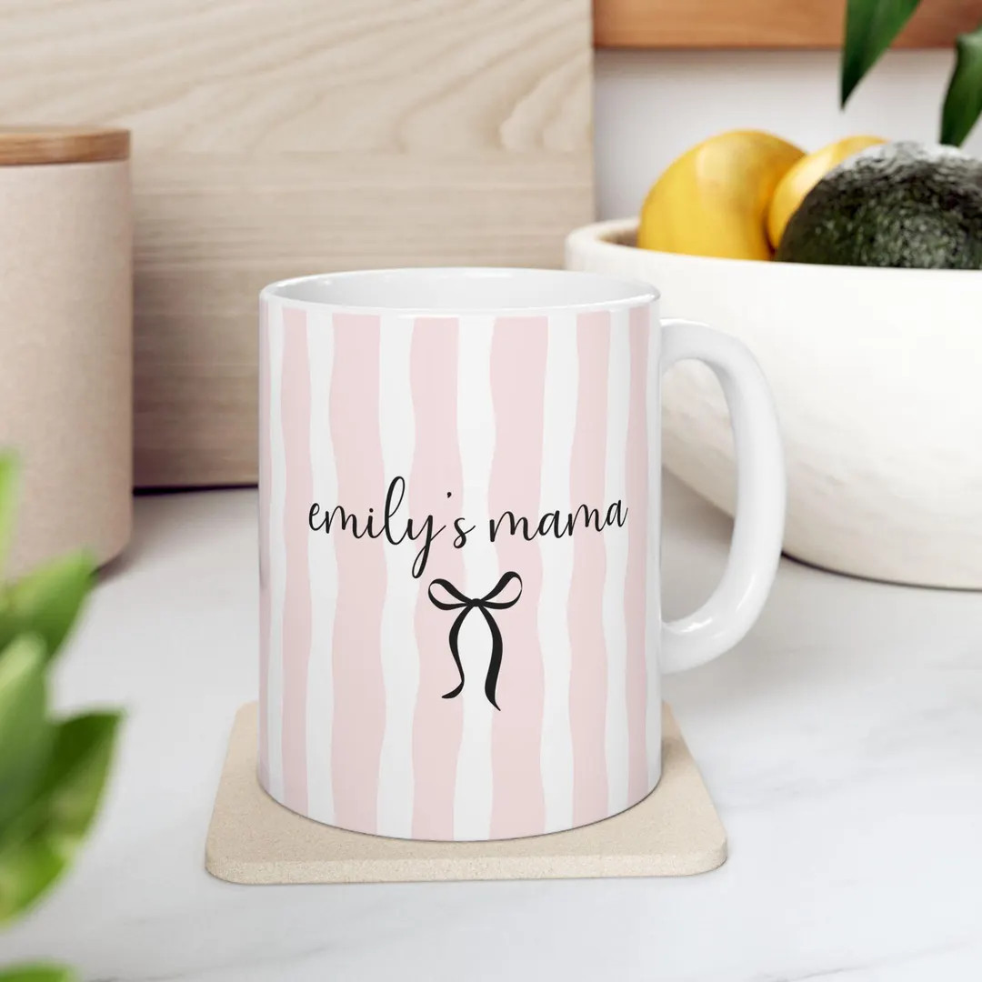 Personalized Mama Mug, Custom Name Mug, New Parent Gift, Mother's Gift, Future Mom Gift, New Baby... | Etsy (US)