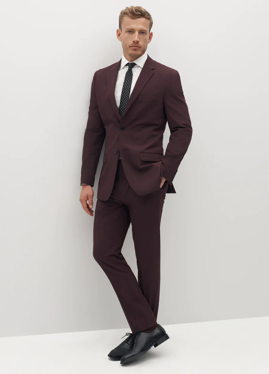 Men's Burgundy Suit | SuitShop