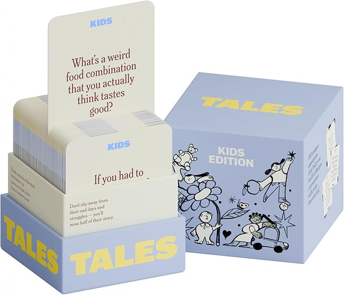TALES 150 Conversation Cards, Kids Edition, Fun Family Games for Kids, Perfect for Dinners, Road ... | Amazon (US)