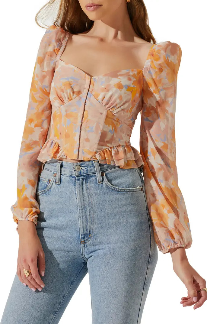 Pridget Floral Long Sleeve Top | Nordstrom