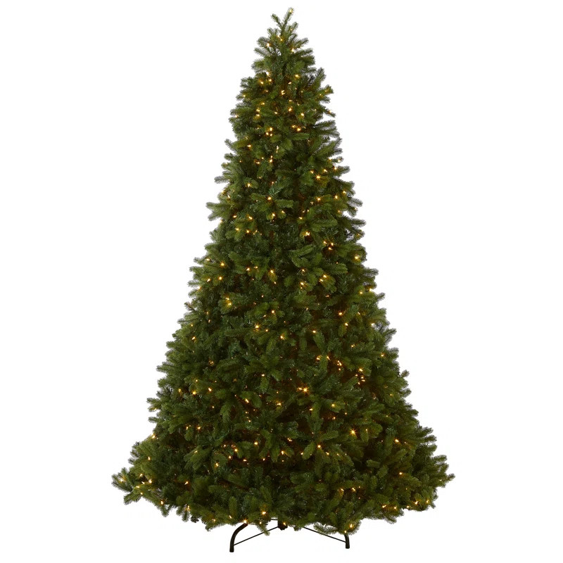 Downswept Douglas Artificial Fir Christmas Tree with Lights | Wayfair North America