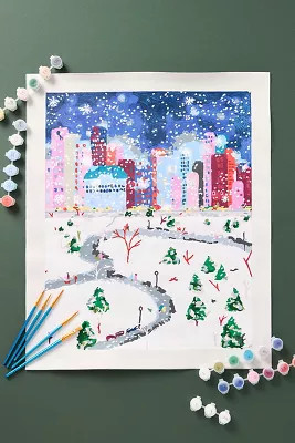 Paint Anywhere Christmas Holiday Paint Kit | Anthropologie (US)