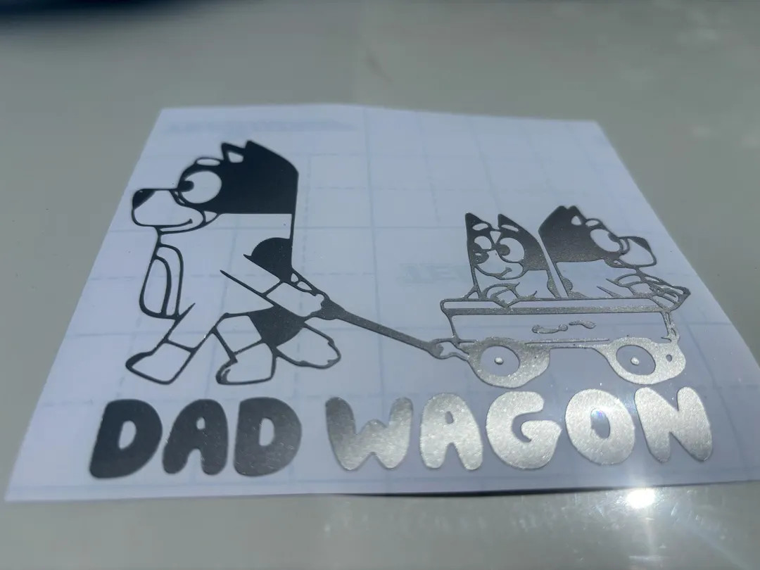 Dad Wagon | Bluey | Cartoons | Kids Show | Vinyl Decal | Etsy (US)