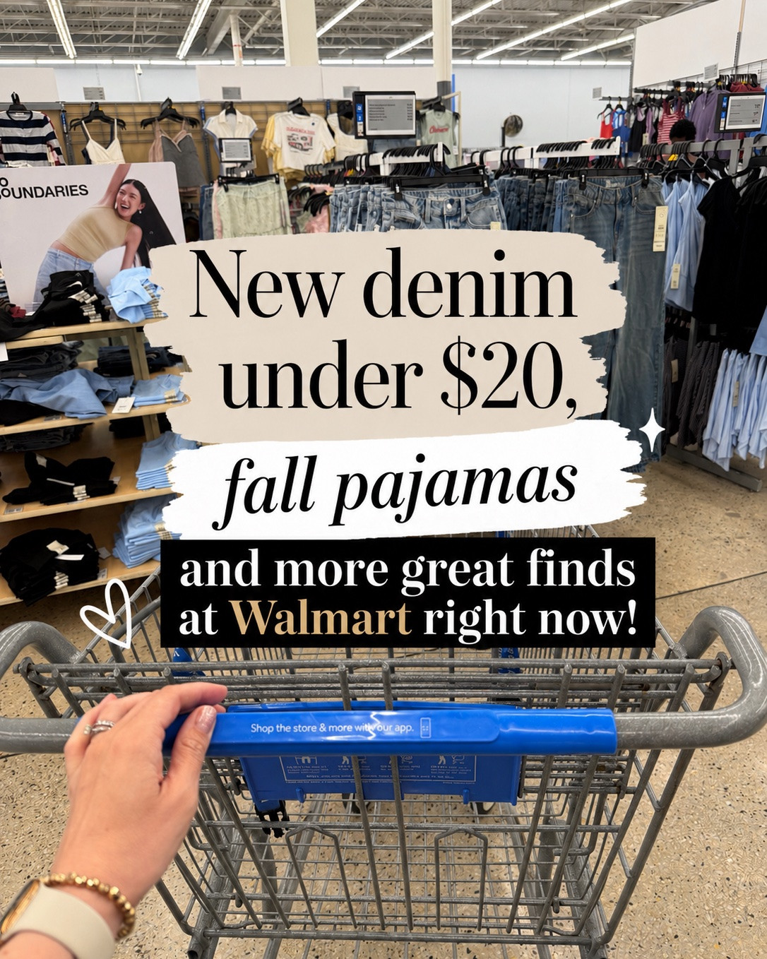 Walmart new denim under $20, fall pajamas, comfy sneakers in new colors and more! #walmartfashion #walmartfinds