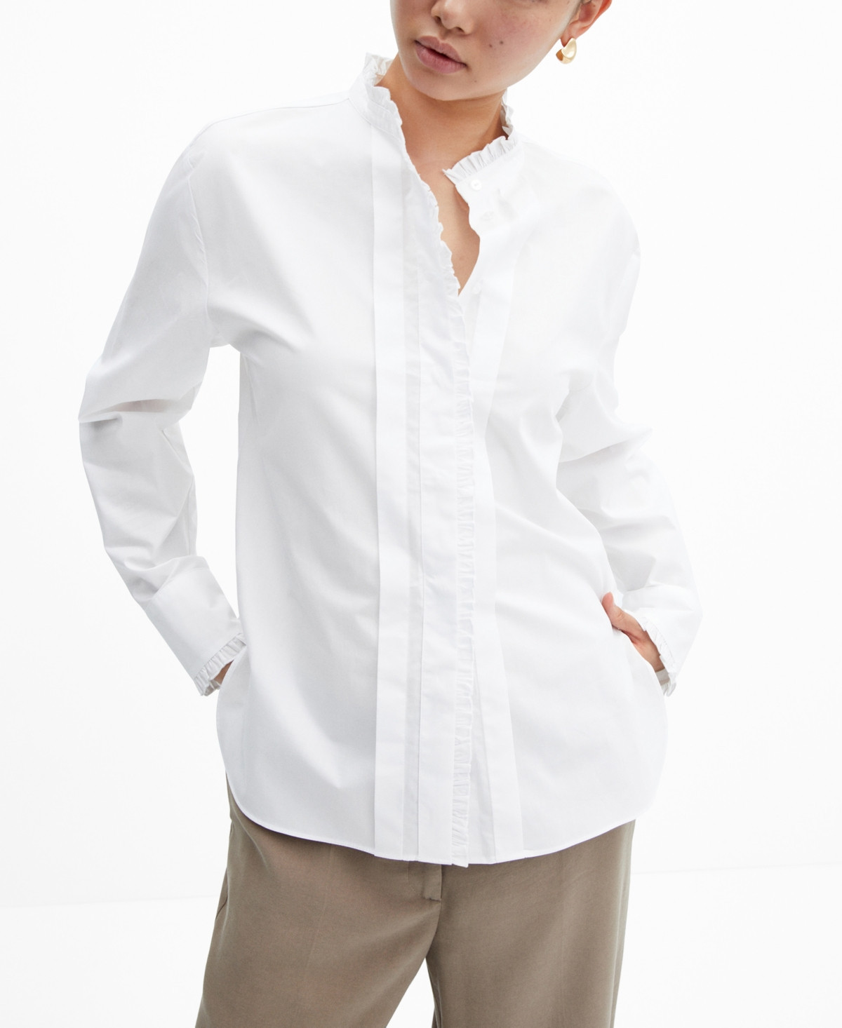 Mango Women's Button-Down Collar Shirt | Macys (US)