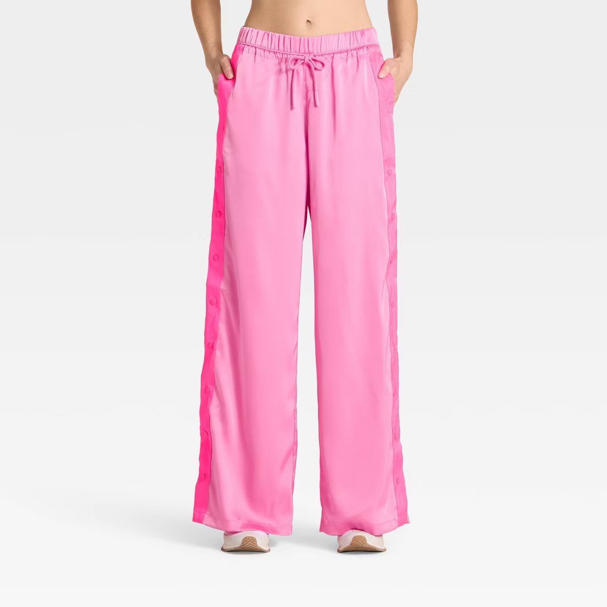 Women's Low-Rise Satin Tear Away Track Pants - JoyLab™ | Target