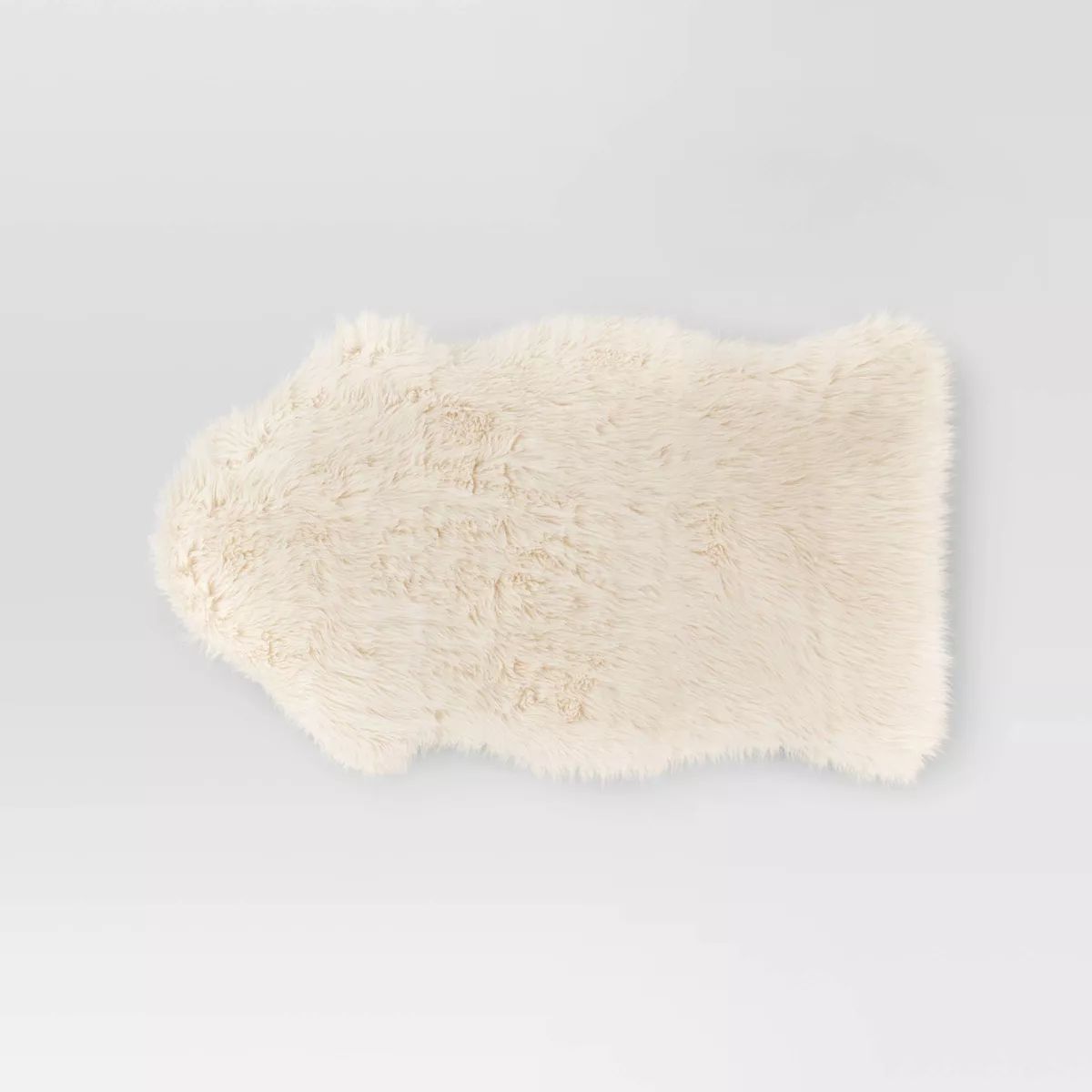 Faux Fur Pelt Throw Blanket Ivory - Threshold™ | Target
