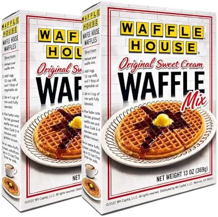 Waffle House Breakfast Waffle Mix 13 Oz Pack Of 2! Original Sweet Cream Waffle! Delicious And Tas... | Amazon (US)