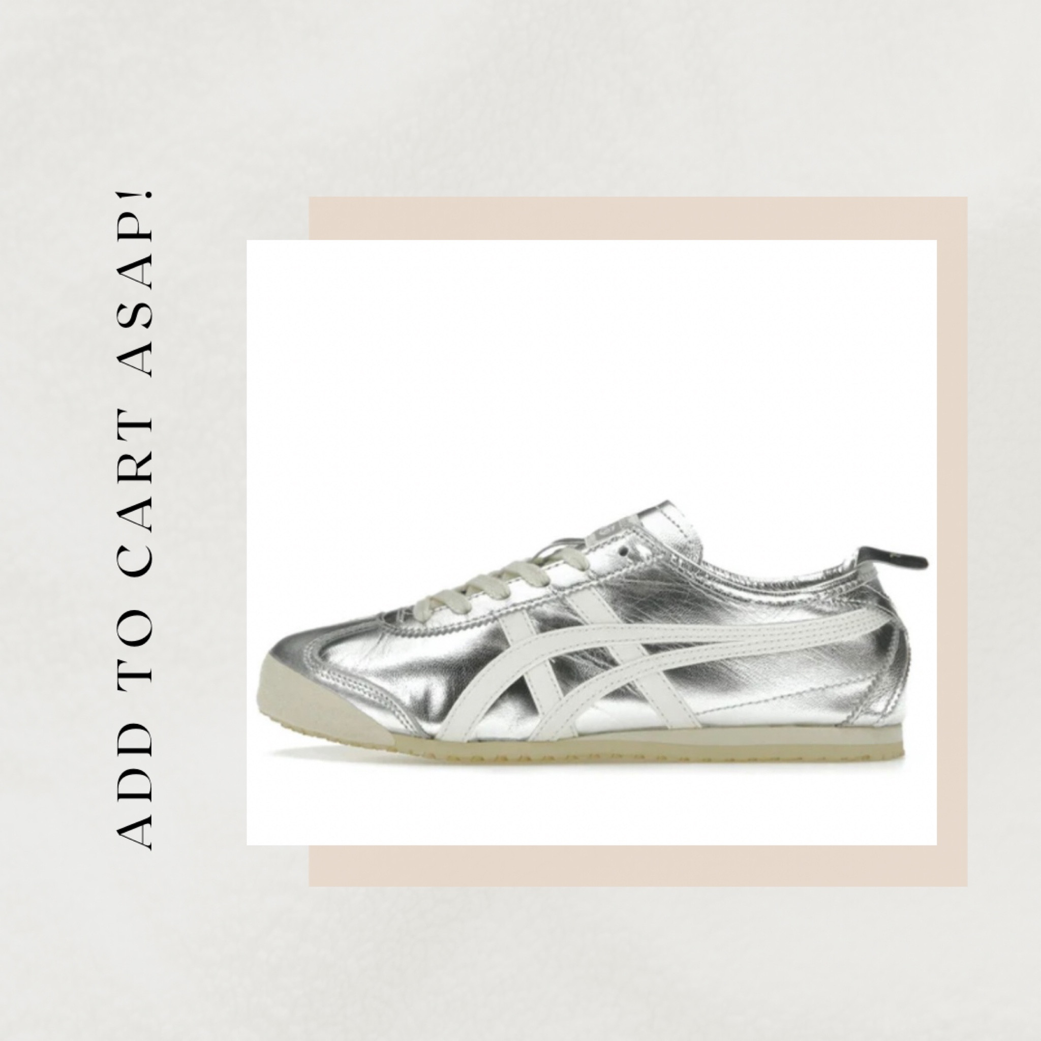 Add these metallic sneakers to your cart ASAP at the link in my bio! 🔗