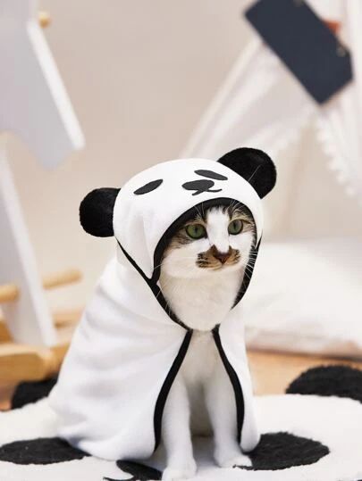 1pc Panda Design Pet Bath Towel | SHEIN