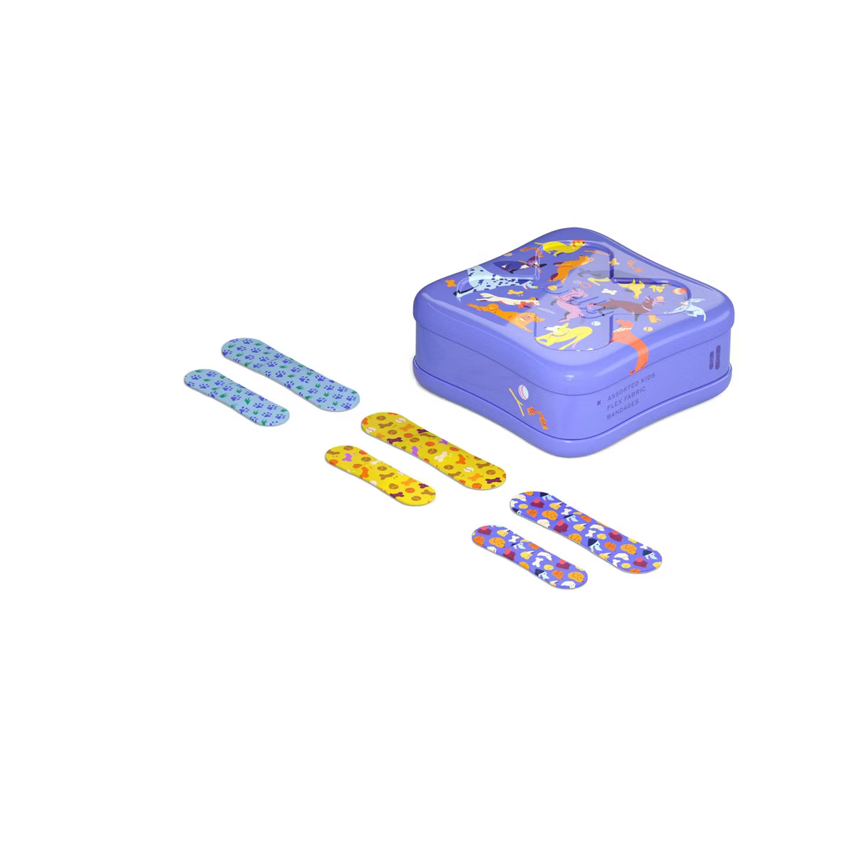 Welly Kids' Flex Fabric Bandages - Dogs - 48ct | Target