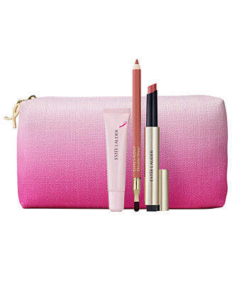 4-Piece Pink Horizon Lip Collection Pink Ribbon Makeup Gift Set | Macy's