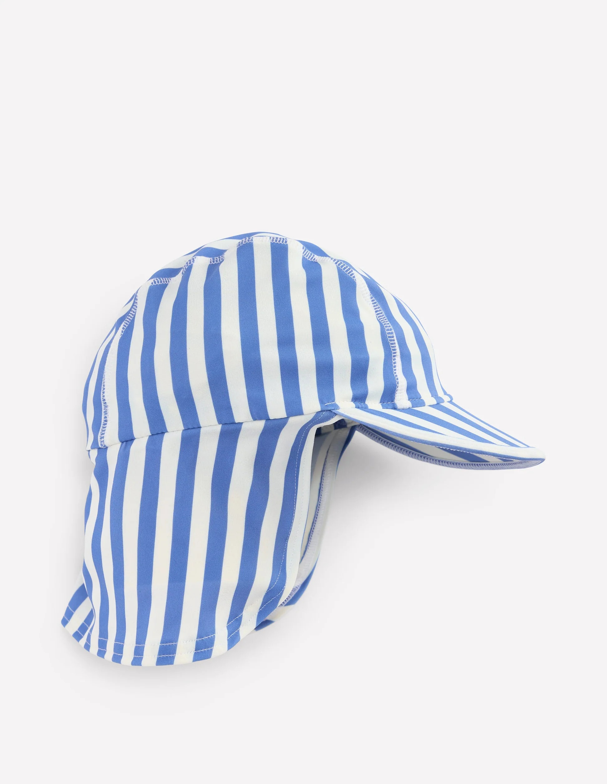 Fun Sun Safe Boys Hat-Forget Me Not Blue Stripe | Boden (US)