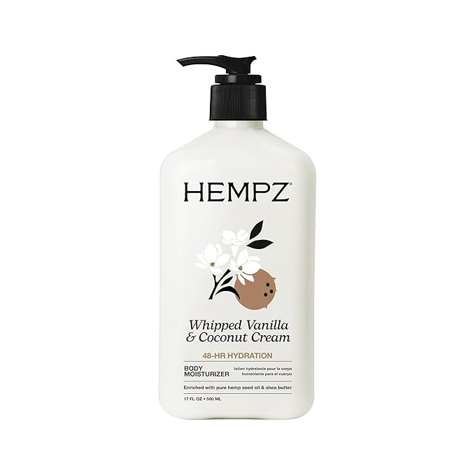 Hempz Whipped Vanilla & Coconut Cream Body & Hand Lotion, Vegan Formula, for Men or Women, 17 oz. | Amazon (US)