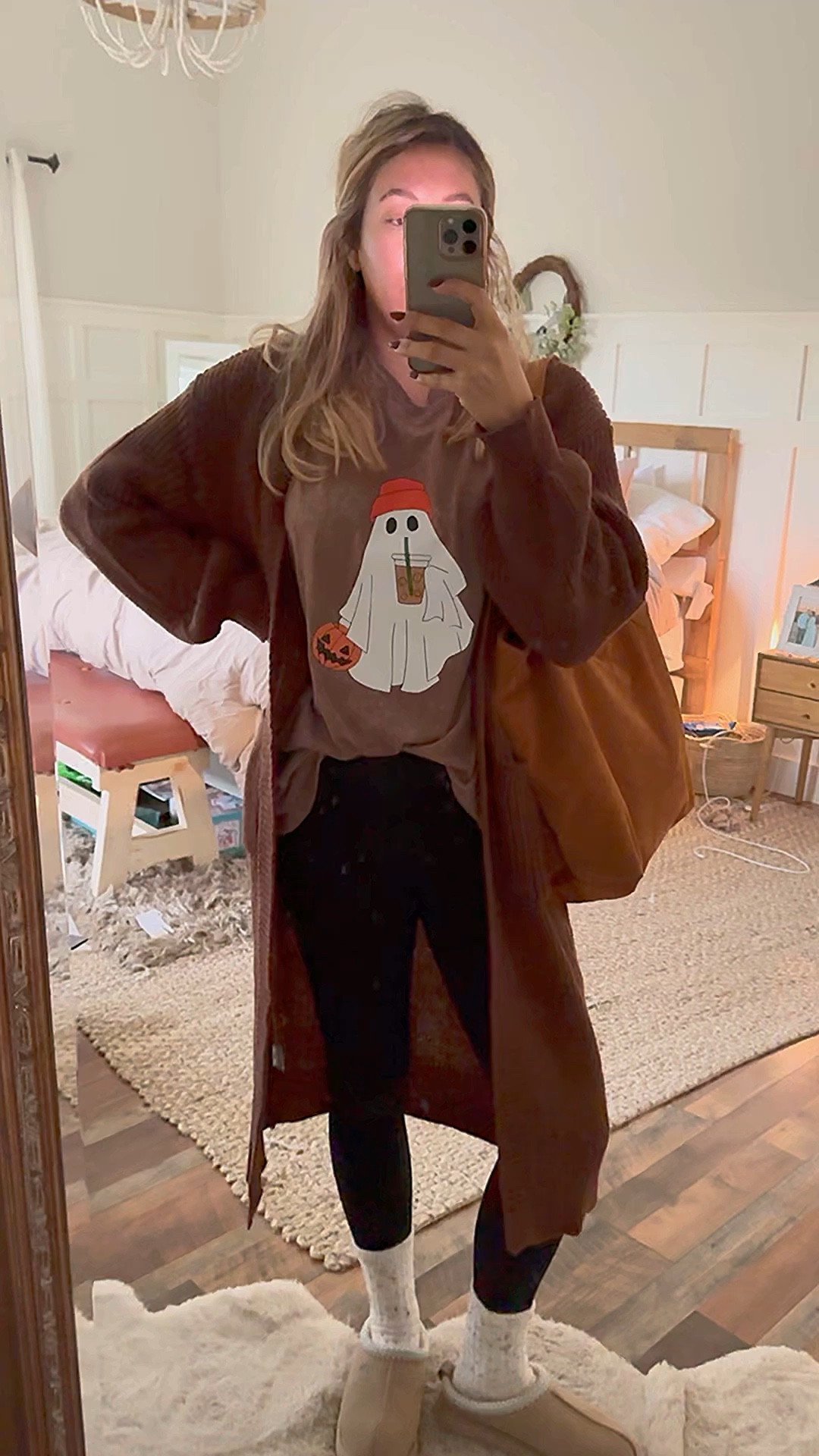 Fall comfy outfit inspo loving the fall ghost too! Everything affordable on temu & Amazon!

#LTKSaleAlert #LTKItBag #LTKStyleTip