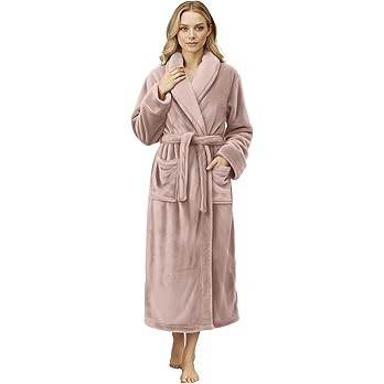 NY Threads Premium Womens Robe, Plush Fleece Long Bath Robe for Women, Fluffy Soft Women's Bathro... | Amazon (US)