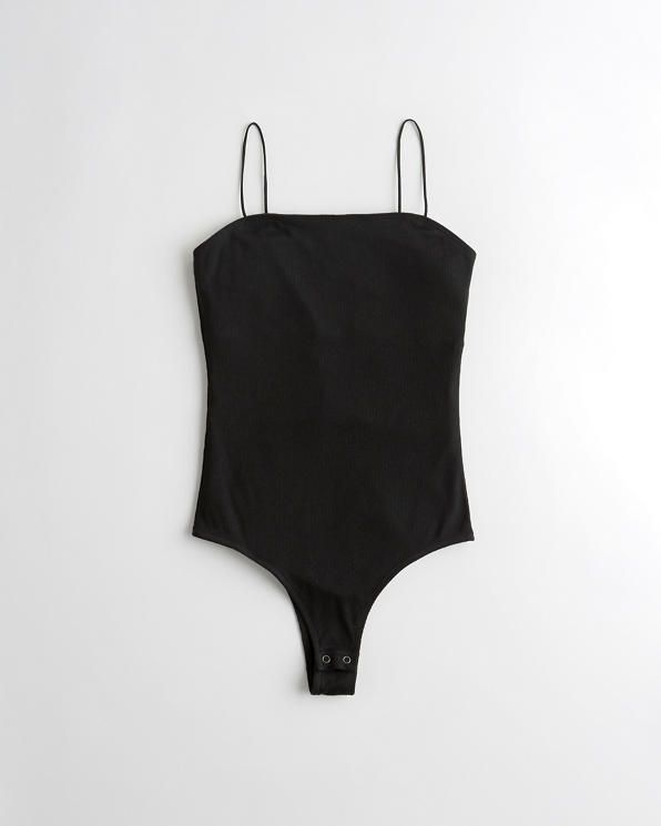 Square-Neck Slim Bodysuit | Hollister US