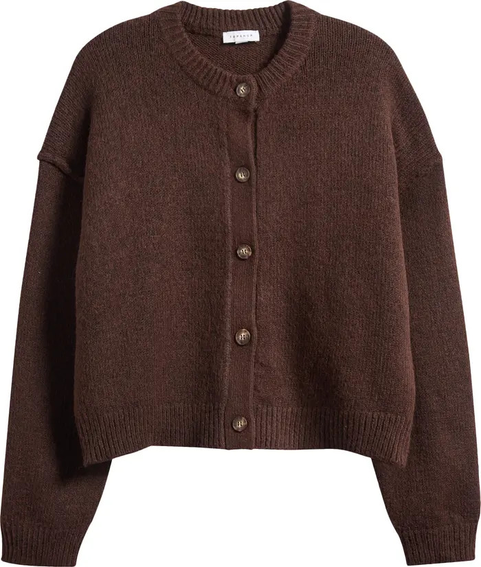 Topshop Exposed Seam Cardigan | Nordstrom | Nordstrom