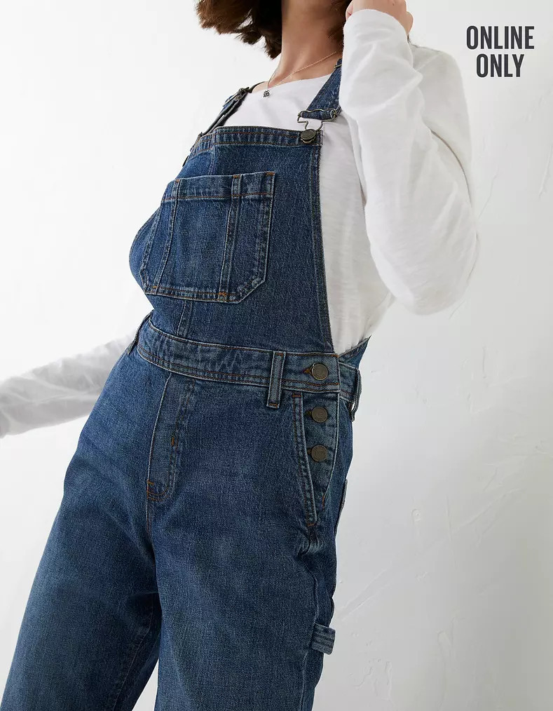 Banbury Straight Leg Denim Dungarees | Fat Face (UK&IE)