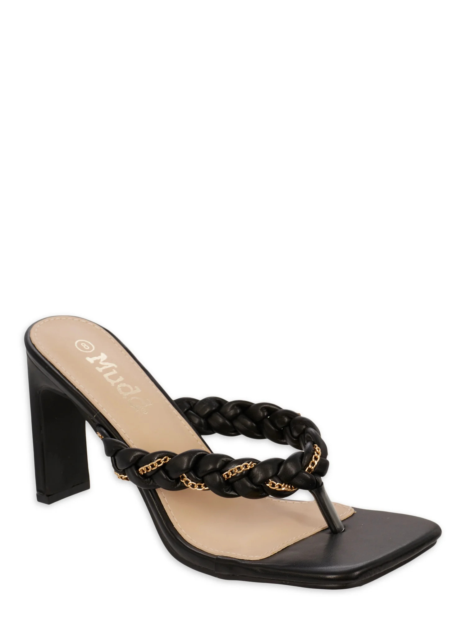 Mudd Women's Braided Strap High Heel Sandals, Sizes 6-11 | Walmart (US)