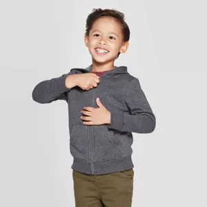 Toddler Boys' Fleece Zip-Up Hoodie Sweatshirt - Cat & Jack™ | Target
