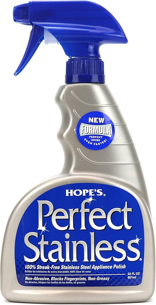 HOPE'S Perfect Stainless Steel Cleaner and Polish, 22-Ounce, Streak-Free Self-Polishing Formula, ... | Amazon (US)