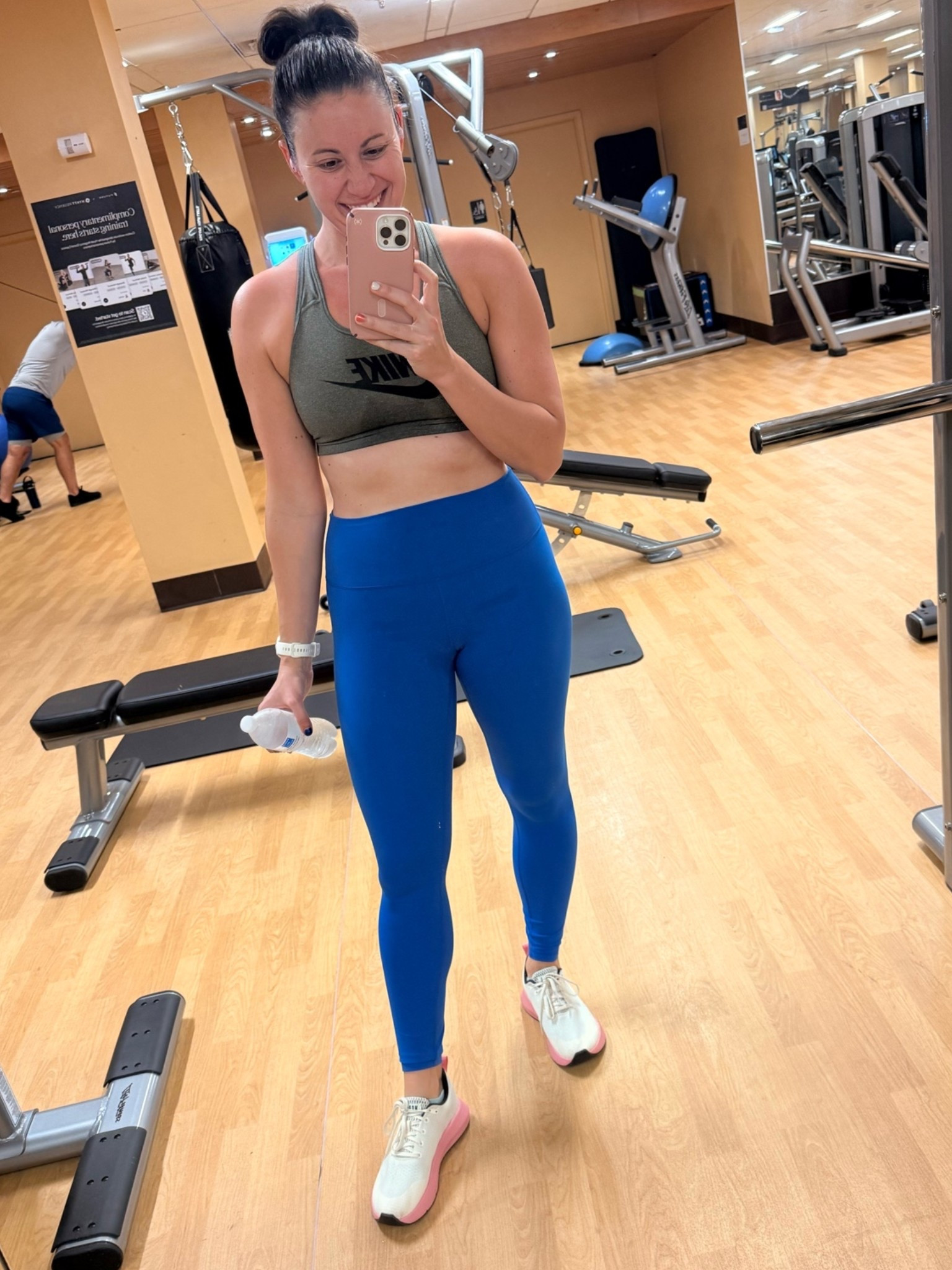Getting my workout in over the weekend! Nobull has my favorite travel sneakers because I can run and lift in these-perfect hybrid shoe! I also love these leggings from Amazon-CRZ yoga is one of my go-tos! And yall know I love a Nike sports bra!

#LTKfitnessgoals #LTKActive #LTKmorningroutine
