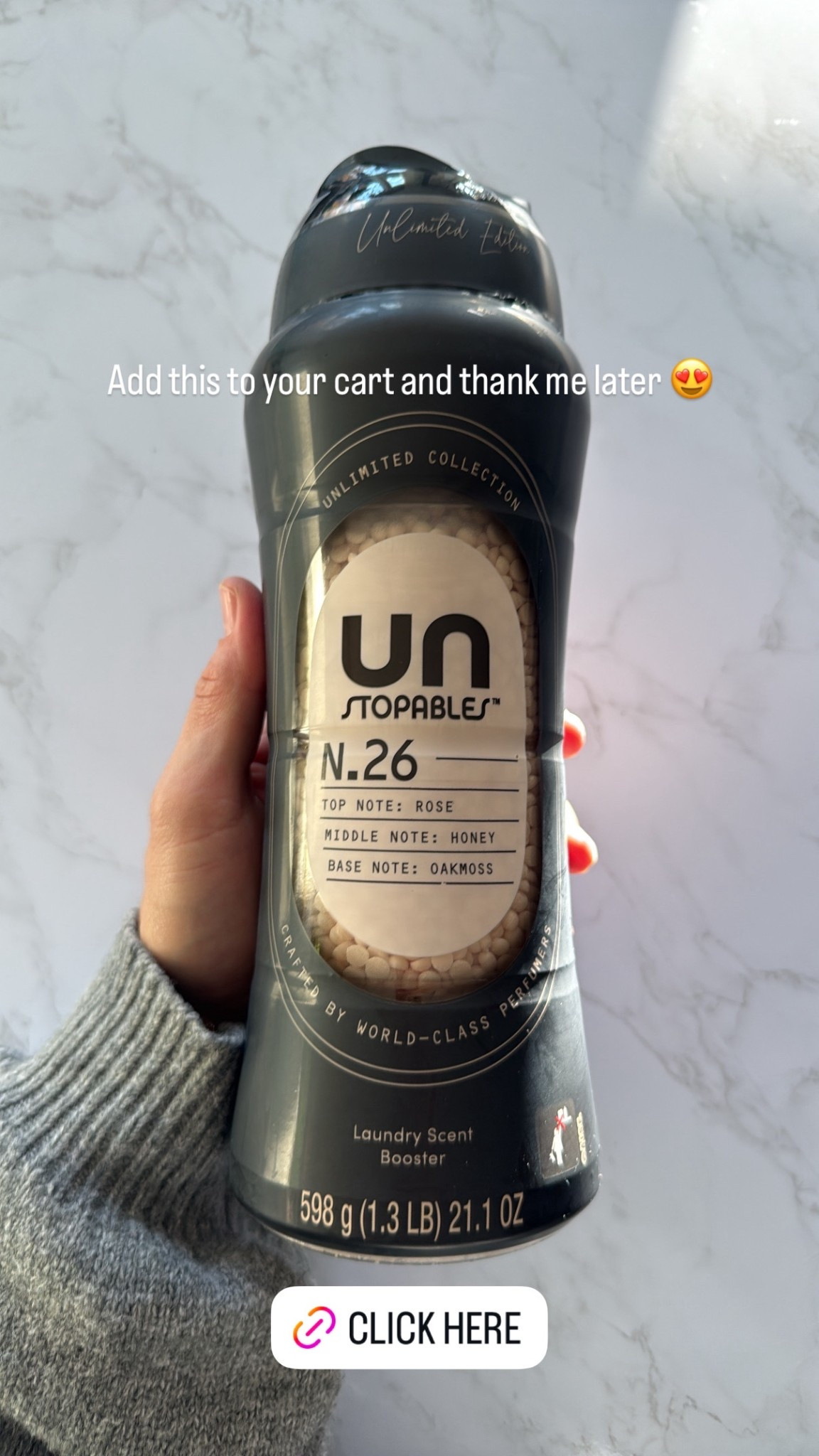 Add this to your cart and thank me later!

Best smelling laundry booster! 
#homefinds #laundry #laundryhack
