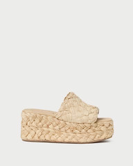 Aaron Natural Braided Straw Mule | Loeffler Randall