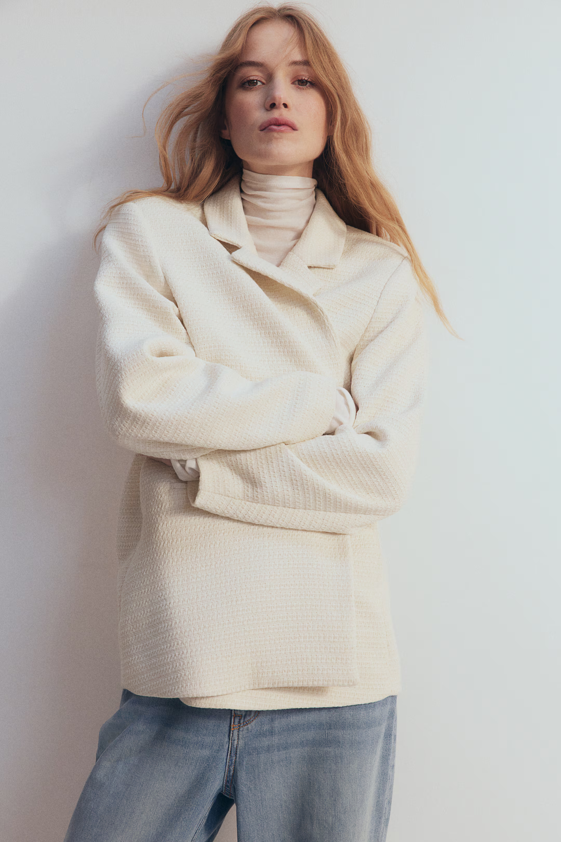Textured-weave blazer | H&M (UK, MY, IN, SG, PH, TW, HK)