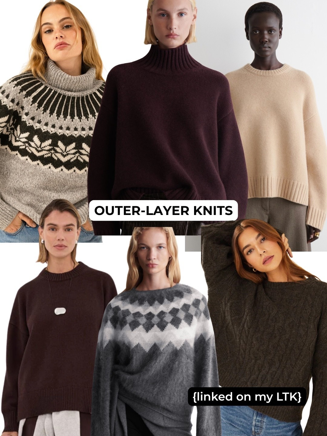 This is the third category in my knit collection. Depending where you live you might still be layering a coat over the top but for many of us a chunky knit is the outer layer.

Typically I’ll wear size M or L depending on the fit.

Find more in depth info on my Substack

#LTKaustralia #LTKwinter #LTKover50style