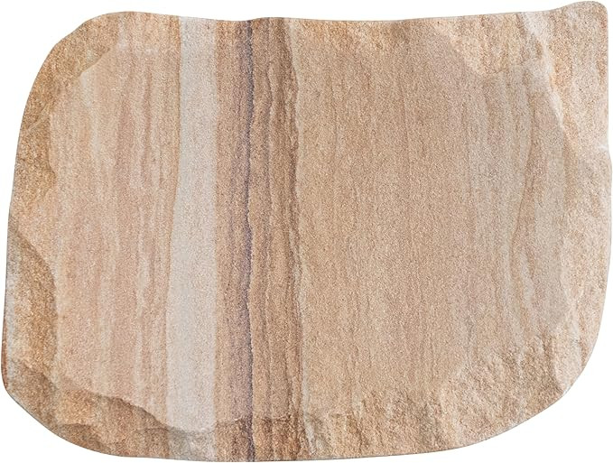 Creative Co-Op Rainbow Sandstone Soap Dish with Raw Edge, Natural | Amazon (US)