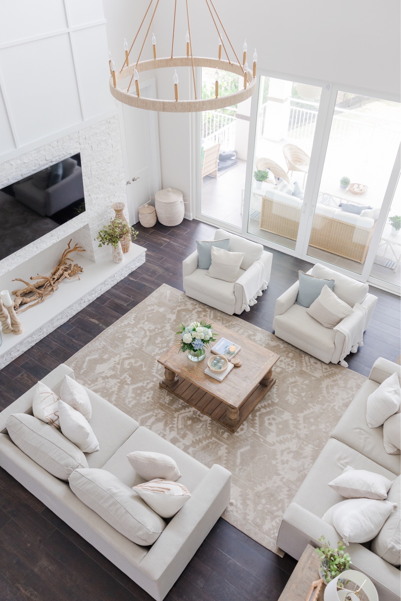 I love the couches (shown here) in my old Florida home so much that I just re-ordered them for our Tennessee home. Though not linked, DM @DwellHomeMarket and just tell them you want Jenny's couches. They are the Moby in straw. 

Other items linked here.